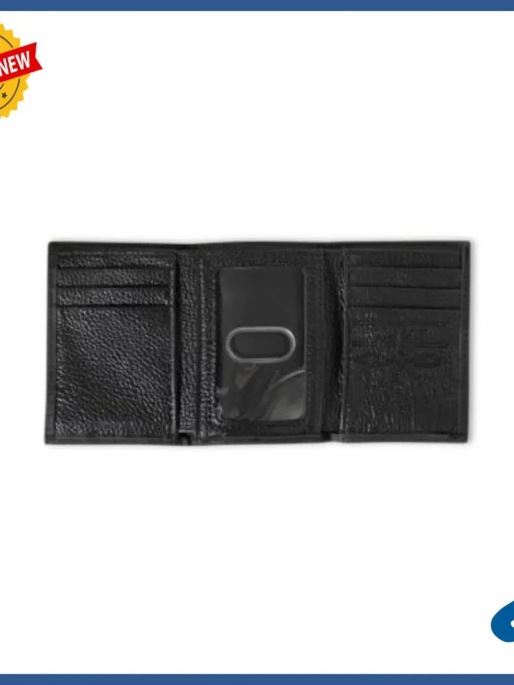 Men's Trifold Leather Wallet with Diamond Lace Western Design
